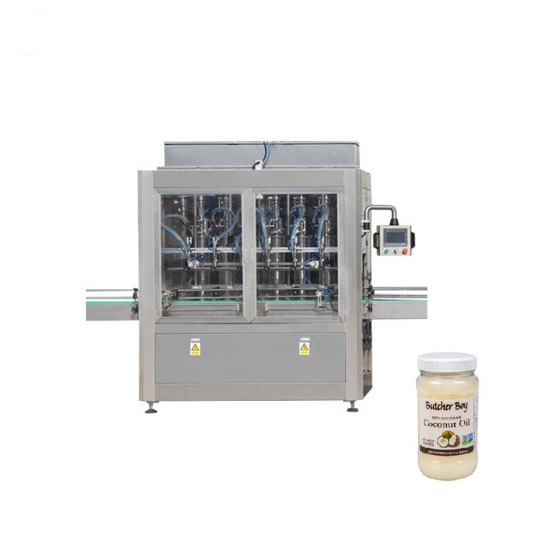 تحكم PLC 8 فوهات آلة تعبئة مرطبان زجاجي